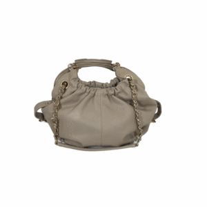 Leather Bag With Gold Det