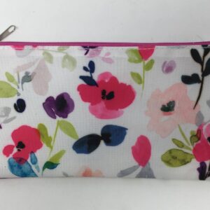 Zip Up Floral Makeup Bag