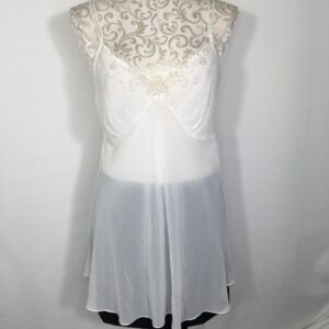 White Sheer Slip With Pan