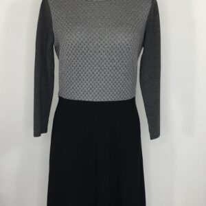 Grey And Black Dress